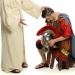 Jesus praying for roman soldier